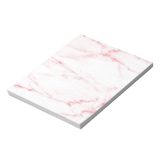 Klassischer rosa Marmor Notizblock (Rotiert)