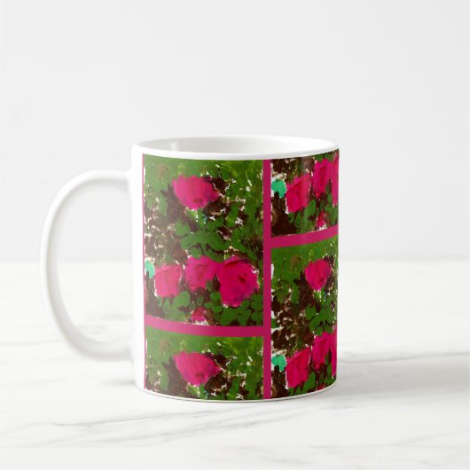 Klassischer Rosenbett-Becher Kaffeetasse (Links)