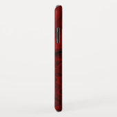 Klassischer Rot- und Schwarzer Marmor Case-Mate iPhone Hülle (Hinten/Rechts)