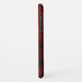 Klassischer Rot- und Schwarzer Marmor Case-Mate iPhone Hülle (Hinten/Links)