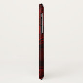 Klassischer Rot- und Schwarzer Marmor Case-Mate iPhone Hülle (Hinten/Links)