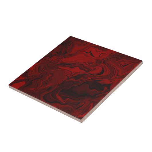 Klassischer Rot- und Schwarzer Marmor Fliese (Seite)