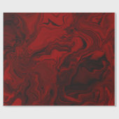 Klassischer Rot- und Schwarzer Marmor Geschenkpapier (Flach)