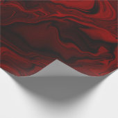 Klassischer Rot- und Schwarzer Marmor Geschenkpapier (Ecke)