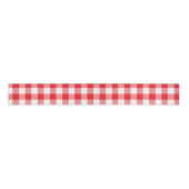 Klassischer Rot-Weiß-Gingham-Karo Ripsband (Vorderseite)