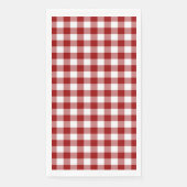 Klassischer Rot-Weiß-Gingham-Karo Serviette (Vorderseite)