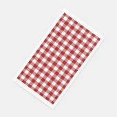 Klassischer Rot-Weiß-Gingham-Karo Serviette (Ecke)