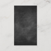 Klassischer roter Apple-Tafel-Lehrer Visitenkarte (Rückseite)