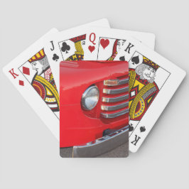 Klassischer roter LKW-Scheinwerfer  Spielkarten