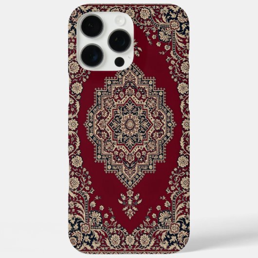 Klassischer roter persischer Teppich-Handyhülle – Case-Mate iPhone Hülle (Rückseite)