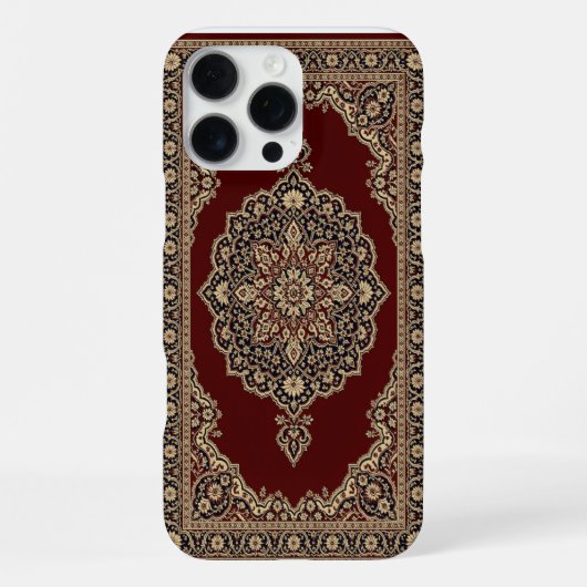Klassischer roter persischer Teppich-Handyhülle –  iPhone Hülle (Rückseite)