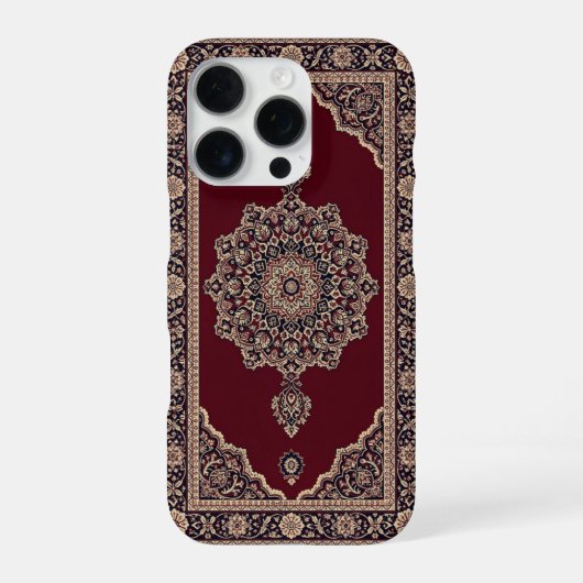 Klassischer roter persischer Teppich-Handyhülle –  iPhone Hülle (Rückseite)