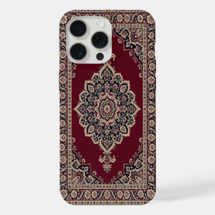 Klassischer roter persischer Teppich-Handyhülle –  iPhone 15 Pro Max Hülle