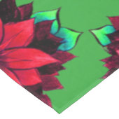 KLASSISCHER ROTER POINSETTIA Entwurf Tischdecke (Schrägansicht)