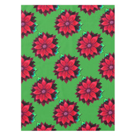 KLASSISCHER ROTER POINSETTIA Entwurf Tischdecke
