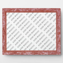 Klassischer Roter Rahmen vergrößern Foto Plaque