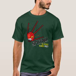 klassischer roter Sputnik-Dunkelheits-T - Shirt