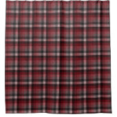 Klassischer roter Tartan-Karostoff. Duschvorhang (Vorderseite)