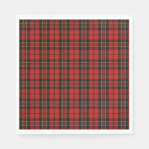 Klassischer roter Tartan-Papierservietten Serviette