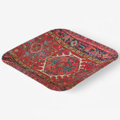 Klassischer Roter Türkischer Persischer Orientalis Pappteller (Gewinkelt)