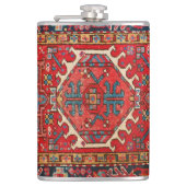 Klassischer roter türkischer persischer Orienttepp Flachmann (Vorderseite)