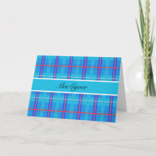 Klassischer roter und blauer schottischer Tartan, Karte