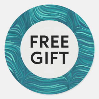 Klassischer Round Sticker Schönes kostenloses Gesc