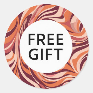 Klassischer Round Sticker Schönes kostenloses Gesc