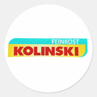 Klassischer Round Stickers feinkost kolinski merch