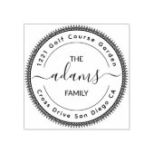 Klassischer Rücksendeadresse-Kautschuk Gummistempel (Prägung)