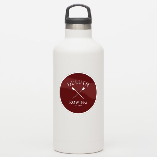 Klassischer Ruderverein Aufkleber (Wassserflasche)