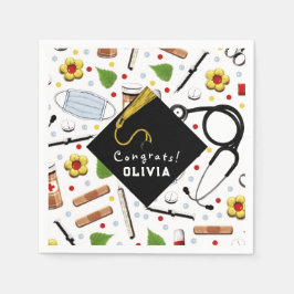 Klassischer Rundaufkleber für Krankenpflege Serviette