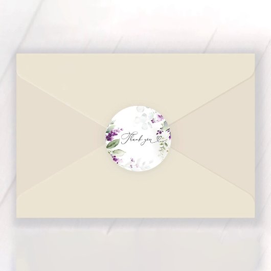 Klassischer Rundaufkleber für Lavendel-Brautparty Runder Aufkleber