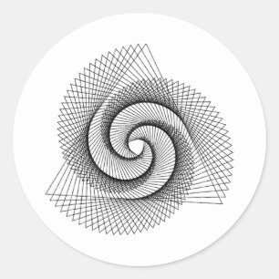 Klassischer Rundaufkleber für Sacred Geometry-Symb Runder Aufkleber
