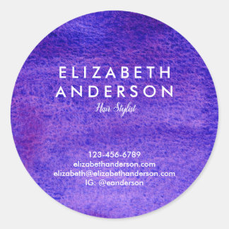 Klassischer Rundaufkleber für Wasserfarben Runder Aufkleber