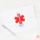 Klassischer Rundaufkleber, glänzend, groß, 3 Zoll  Runder Aufkleber (Umschlag)