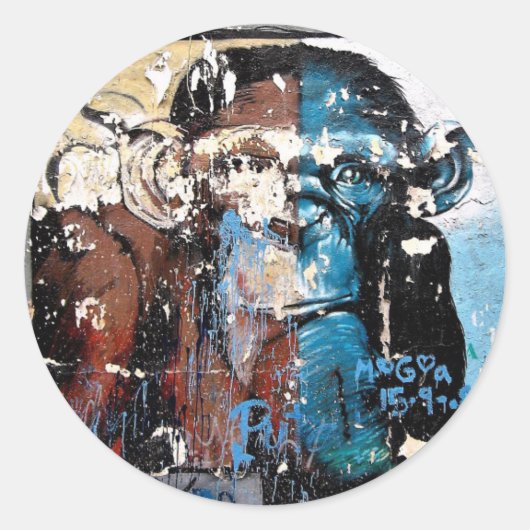 Klassischer Rundaufkleber, glänzend Runder Aufkleber (Vorderseite)