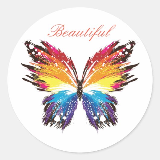 Klassischer Rundaufkleber, glänzend Runder Aufkleber (Vorderseite)