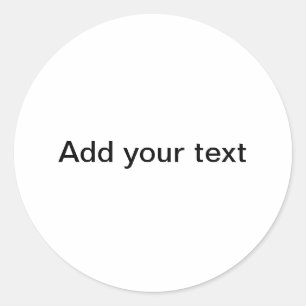 Klassischer Rundaufkleber "Ihre Leinwand" Runder Aufkleber