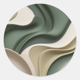 Klassischer Rundaufkleber in stylischer Grafik Runder Aufkleber