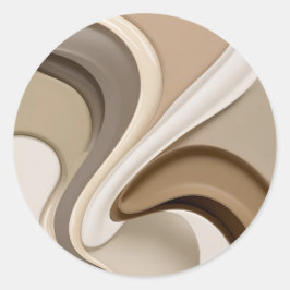 Klassischer Rundaufkleber in stylischer Grafik Runder Aufkleber