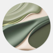 Klassischer Rundaufkleber in stylischer Grafik Runder Aufkleber (Vorderseite)