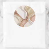 Klassischer Rundaufkleber in stylischer Grafik Runder Aufkleber (Tasche)