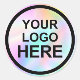 Klassischer Rundaufkleber mit individuellem Logo Runder Aufkleber