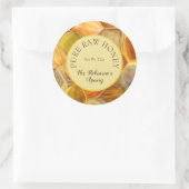 Klassischer Rundaufkleber mit rotem Honig Runder Aufkleber (Tasche)