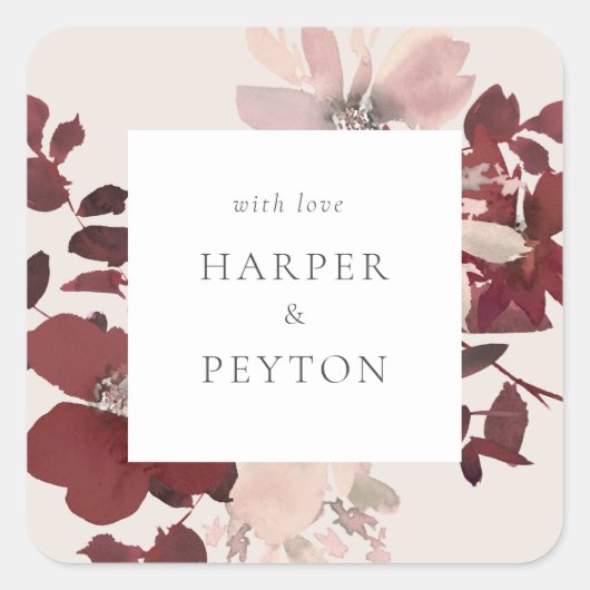 Klassischer Rundaufkleber Quadratischer Aufkleber (Vorderseite)