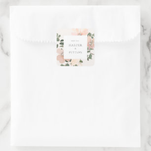 Klassischer Rundaufkleber Quadratischer Aufkleber