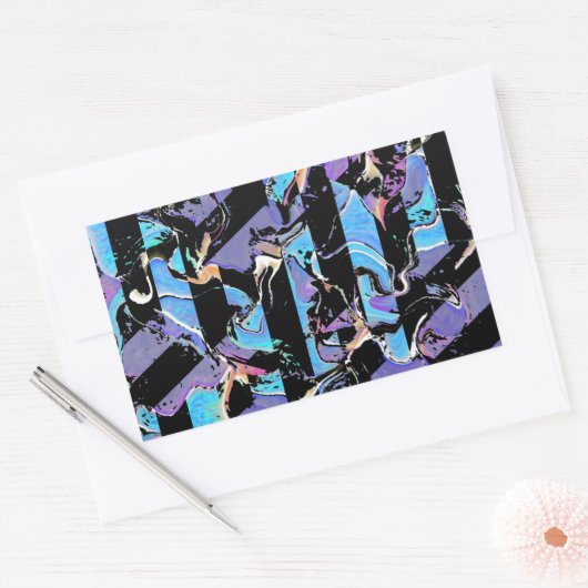 Klassischer Rundaufkleber Rechteckiger Aufkleber (Umschlag)