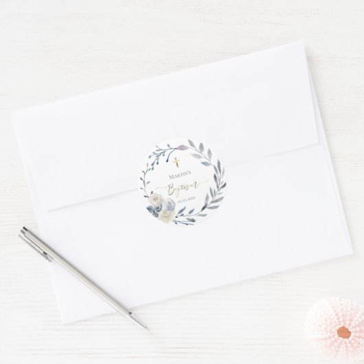 Klassischer Rundaufkleber Runder Aufkleber (Umschlag)