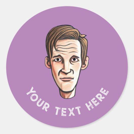 Klassischer Rundaufkleber Runder Aufkleber (Vorderseite)